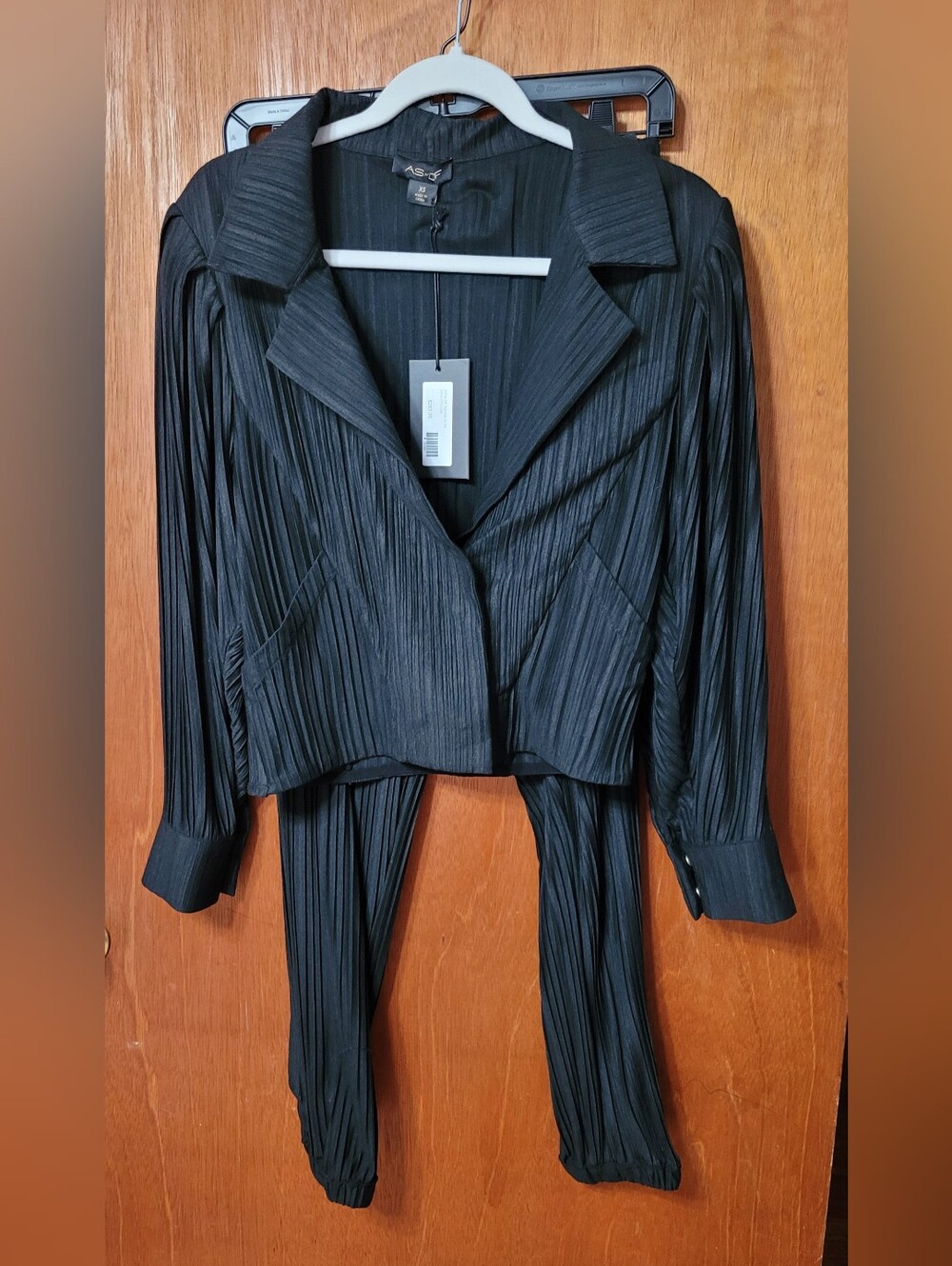 AS By DF Sammie Jogger Set Black Jacket And Pants Size XS NWT (1758)